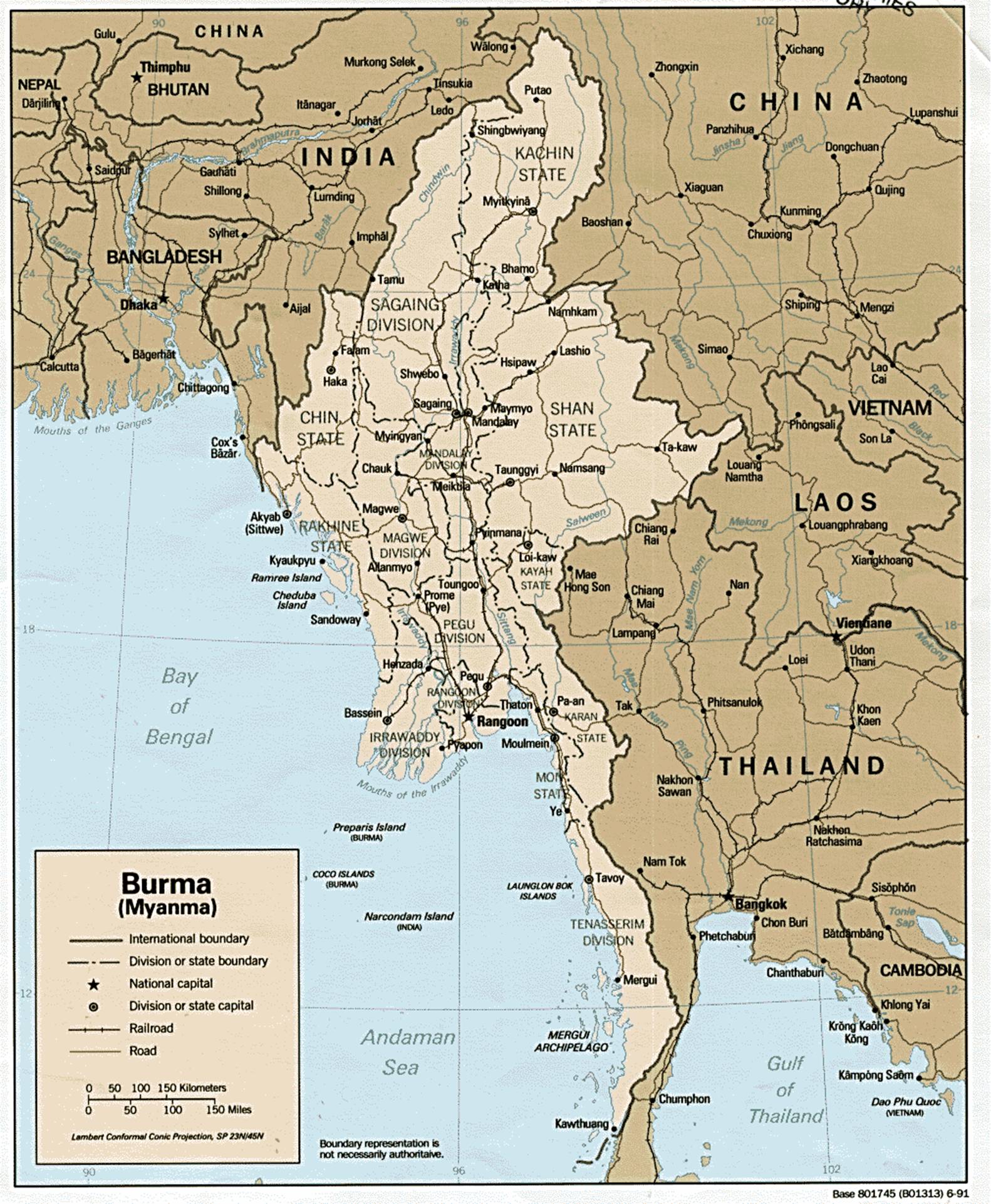yangon burma map